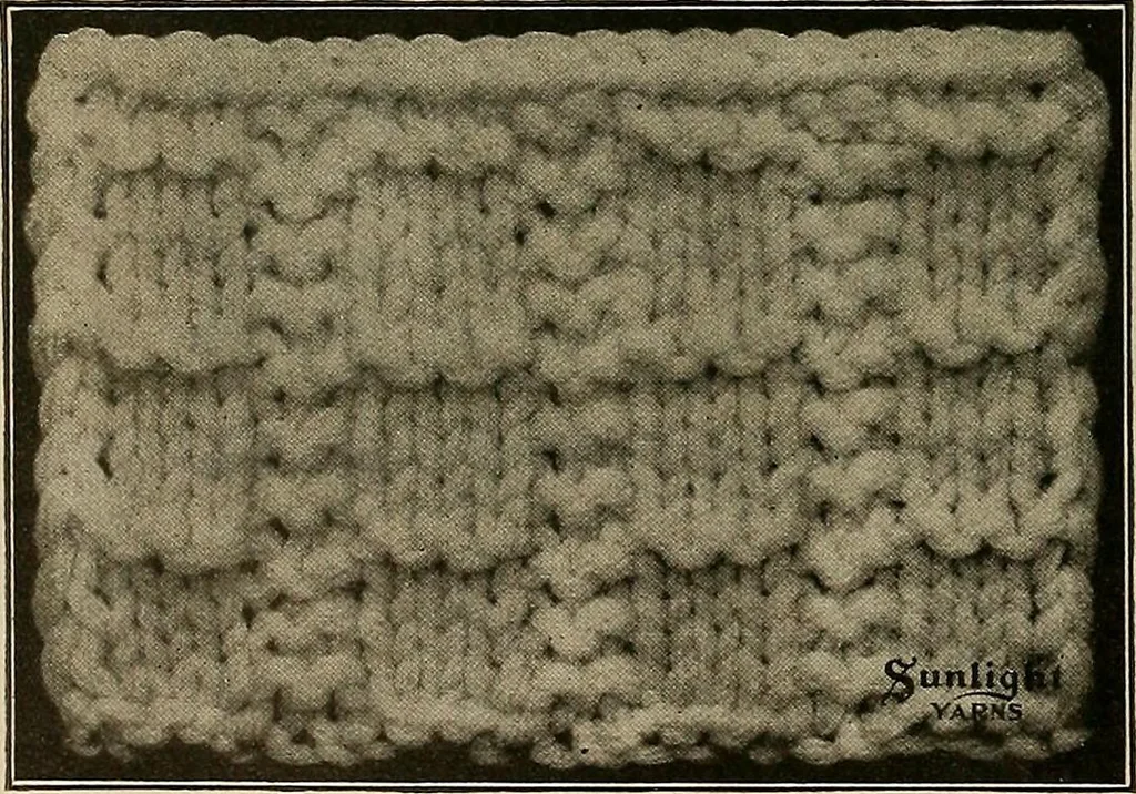 An illustration from The Sunlight book of knitting and crocheting, 1915, leaf 27