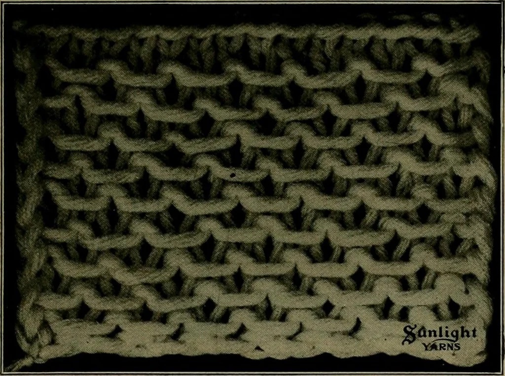 An illustration from The Sunlight book of knitting and crocheting, 1915, leaf 32