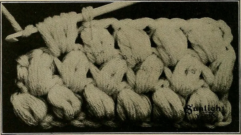 An illustration from The Sunlight book of knitting and crocheting, 1915, leaf 33