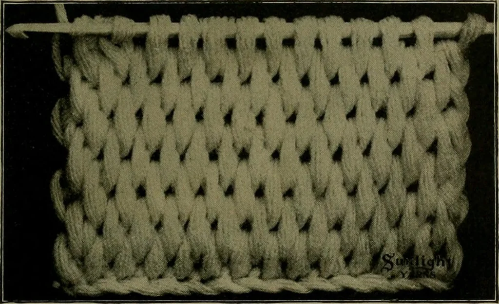An illustration from The Sunlight book of knitting and crocheting, 1915, leaf 34
