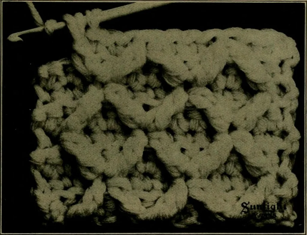 An illustration from The Sunlight book of knitting and crocheting, 1915, leaf 36