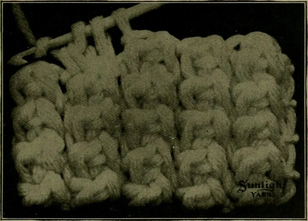 An illustration from The Sunlight book of knitting and crocheting, 1915, leaf 42