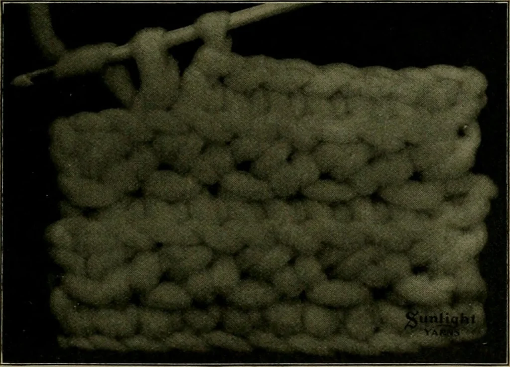 An illustration from The Sunlight book of knitting and crocheting, 1915, leaf 44
