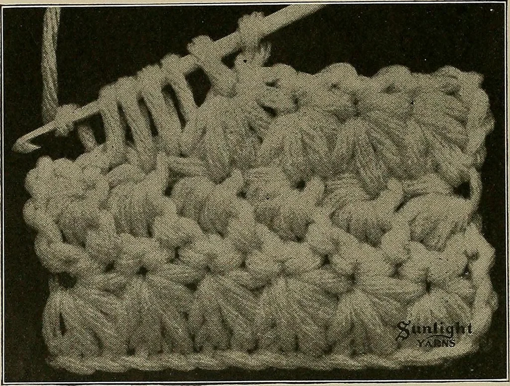 An illustration from The Sunlight book of knitting and crocheting, 1915, leaf 45