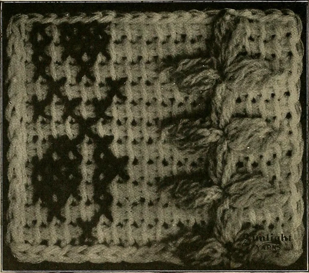 An illustration from The Sunlight book of knitting and crocheting, 1915, leaf 47