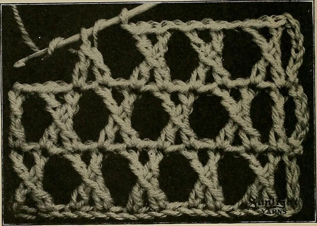 An illustration from The Sunlight book of knitting and crocheting, 1915, leaf 51