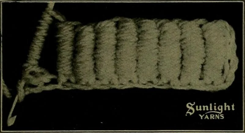 An illustration from The Sunlight book of knitting and crocheting, 1915, leaf 52