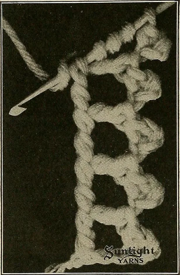 An illustration from The Sunlight book of knitting and crocheting, 1915, leaf 53
