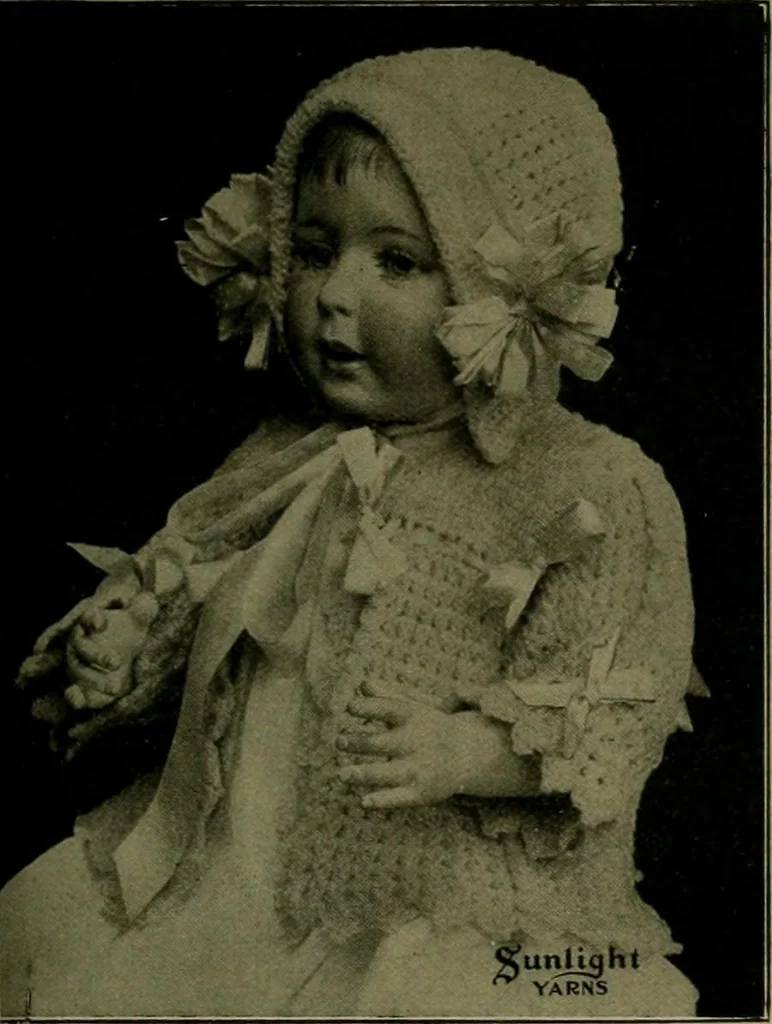 An illustration from The Sunlight book of knitting and crocheting, 1915, leaf 58