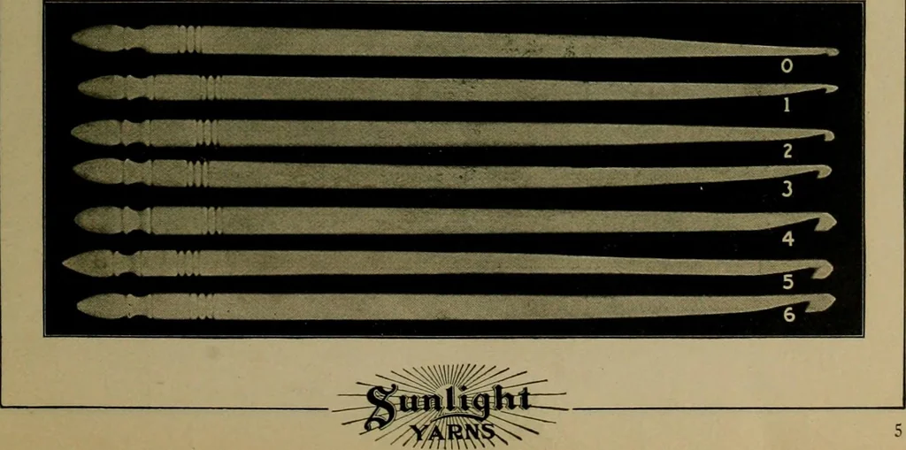 An illustration from The Sunlight book of knitting and crocheting, 1915, leaf 6