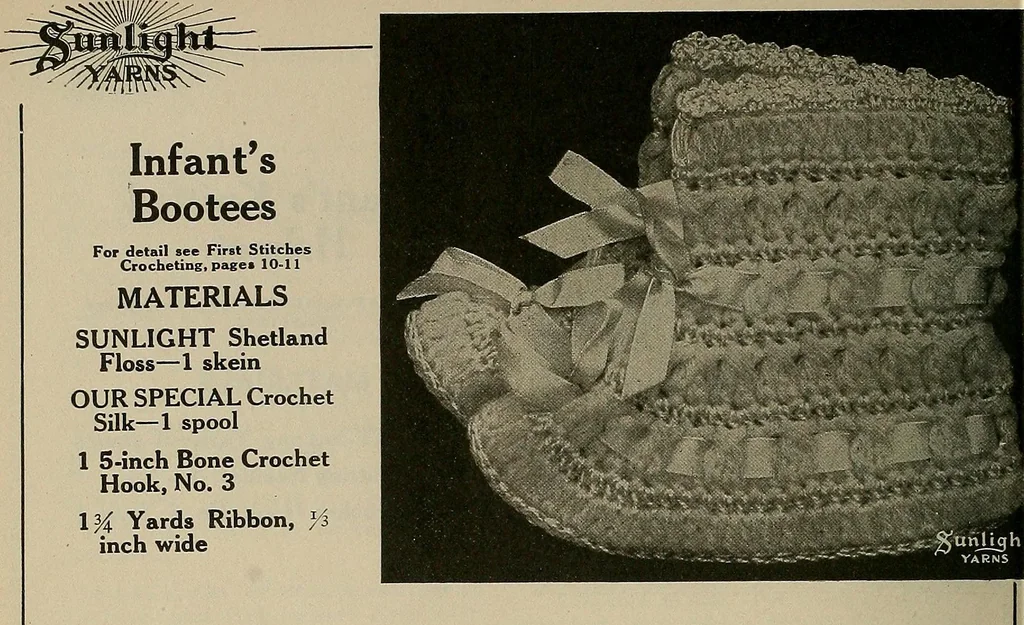 An illustration from The Sunlight book of knitting and crocheting, 1915, leaf 65