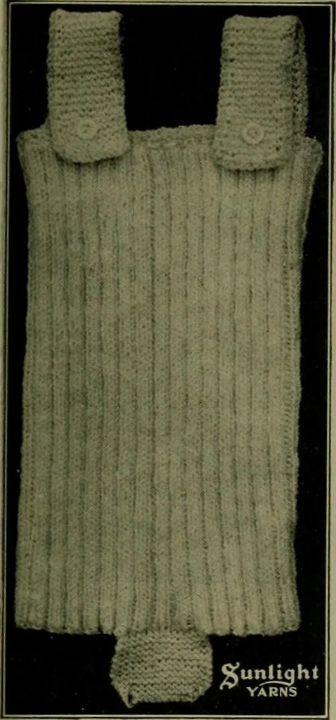 An illustration from The Sunlight book of knitting and crocheting, 1915, leaf 74