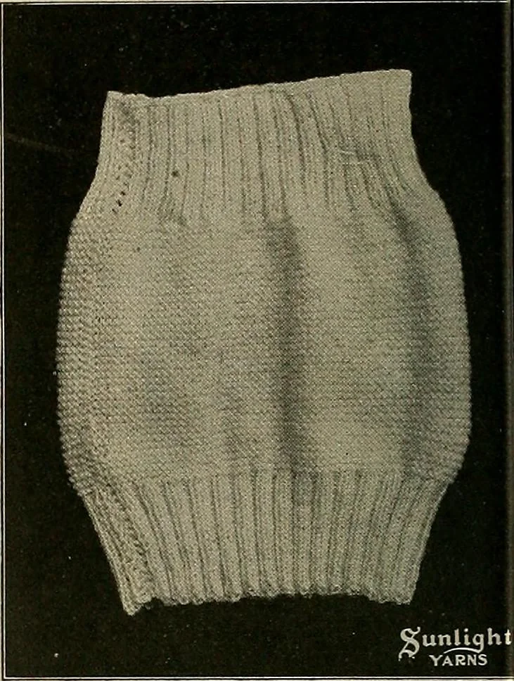 An illustration from The Sunlight book of knitting and crocheting, 1915, leaf 75