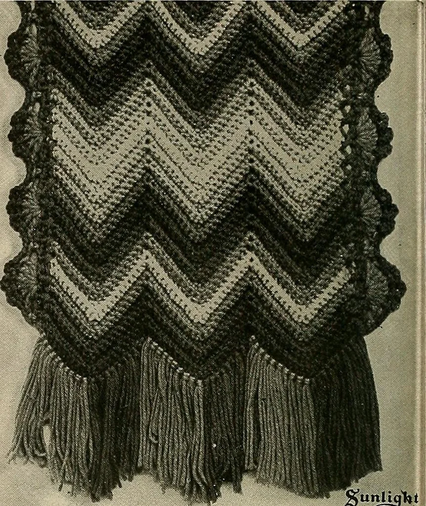An illustration from The Sunlight book of knitting and crocheting, 1915, leaf 95