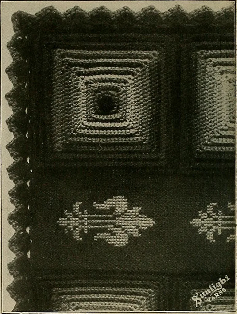 An illustration from The Sunlight book of knitting and crocheting, 1915, leaf 97