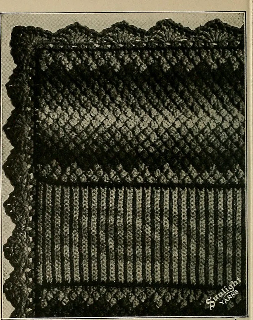 An illustration from The Sunlight book of knitting and crocheting, 1915, leaf 99
