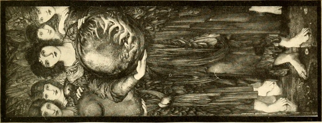 An illustration from Sun lore of all ages; a collection of myths and legends concerning the sun and its worship, 1914, leaf 34