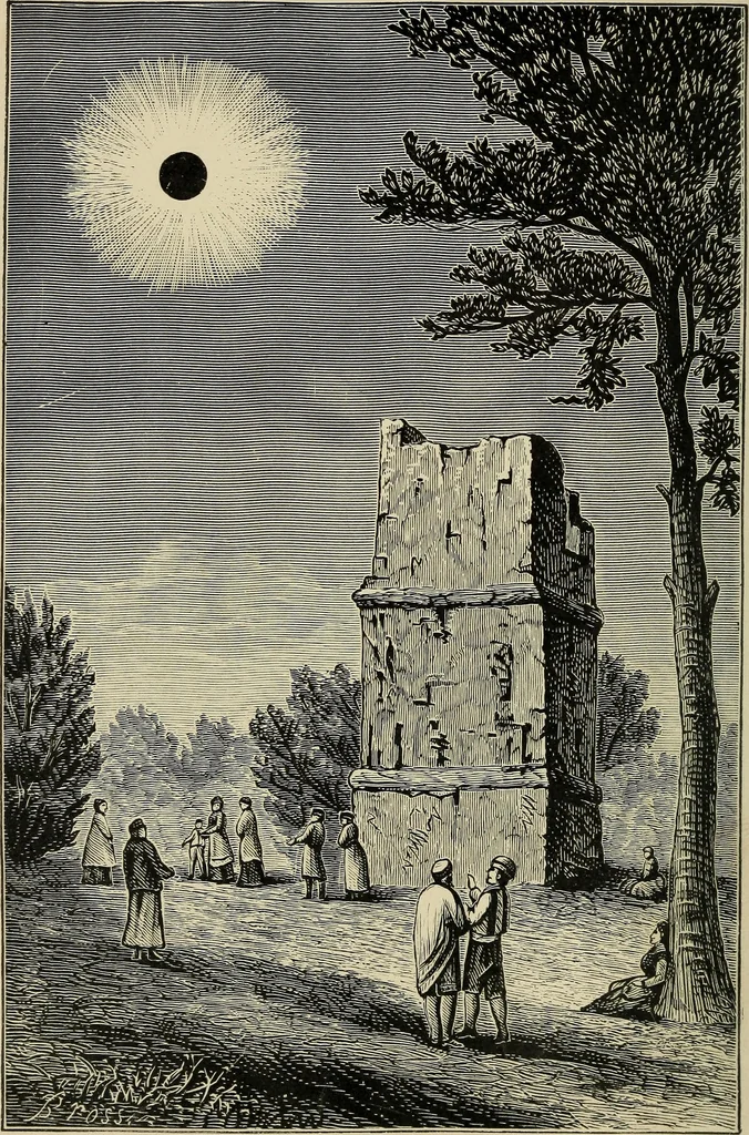 An illustration from Sun, moon, and stars. Astronomy for beginners, 1893, leaf 7