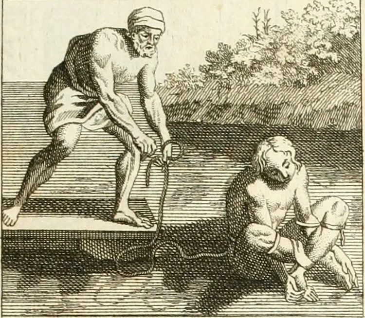 An illustration from Superstitions anciennes et modernes : prejugés vulgaires, qui ont induit les peuples à des usages & à des pratiques contraires à la religion, 1733, leaf 86