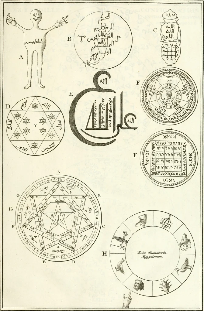 An illustration from Superstitions anciennes et modernes : prejugés vulgaires, qui ont induit les peuples à des usages & à des pratiques contraires à la religion, 1733, leaf 92