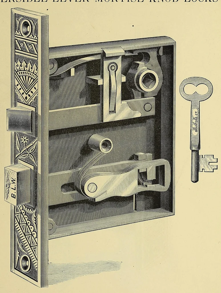An illustration from Supplementary catalogue of the Branford Lock Works, 1881, leaf 131