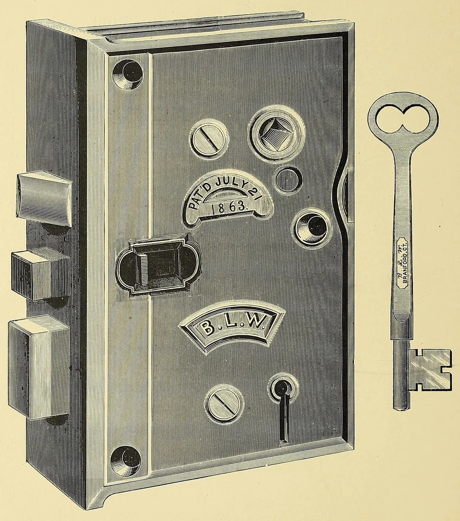 An illustration from Supplementary catalogue of the Branford Lock Works, 1881, leaf 40