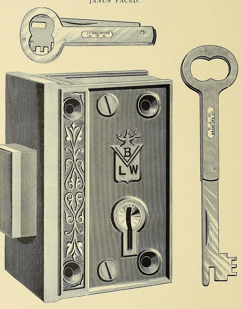 An illustration from Supplementary catalogue of the Branford Lock Works, 1881, leaf 80