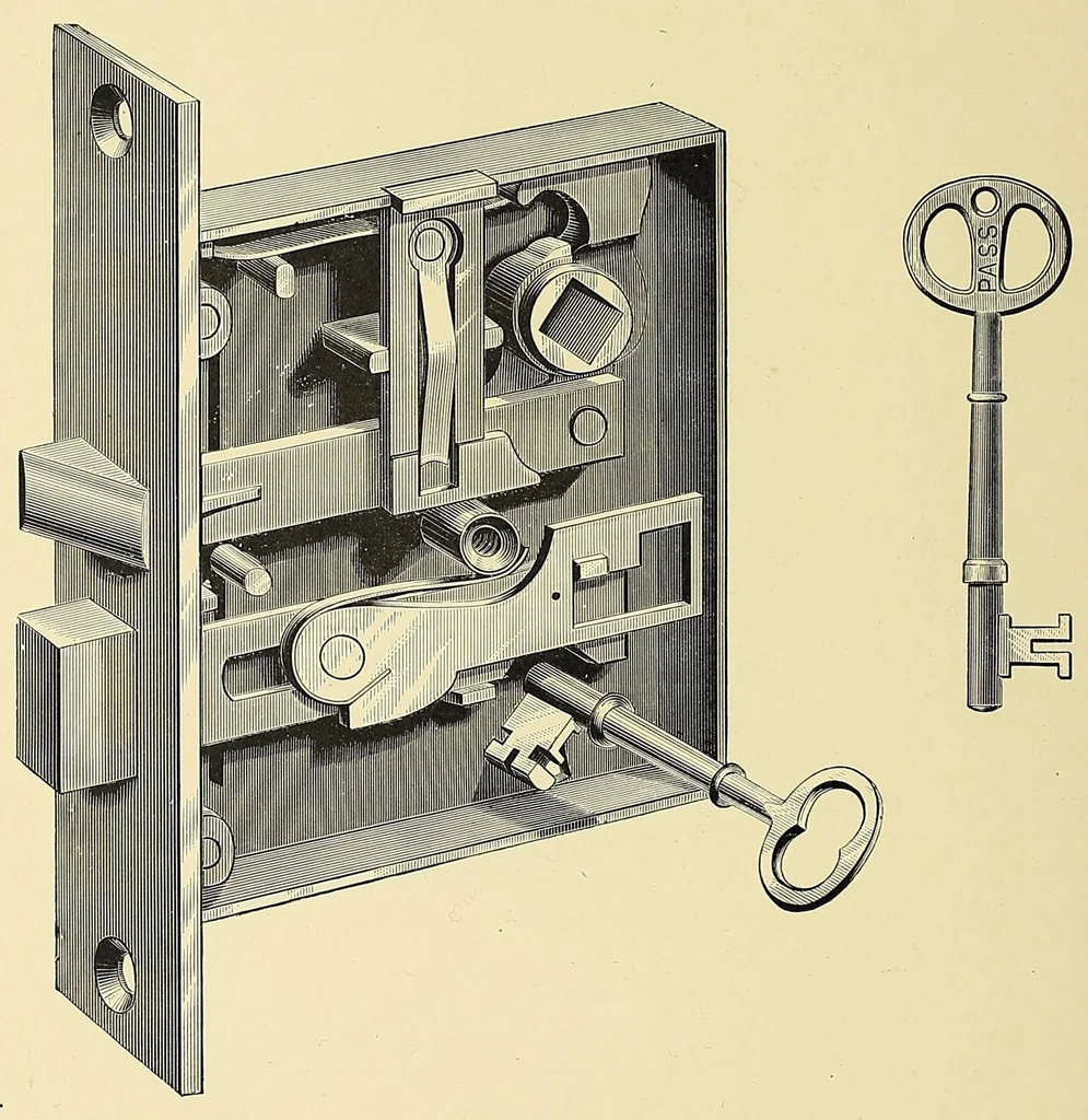 An illustration from Supplementary catalogue of the Branford Lock Works, 1881, leaf 90