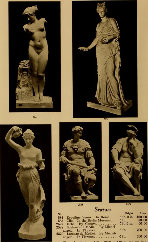 An illustration from Supplement for 1914 to Catalogue of Caproni casts : reproductions from antique, medieval and modern sculpture made and for sale by P.P. Caproni and Brother., 1914, leaf 5