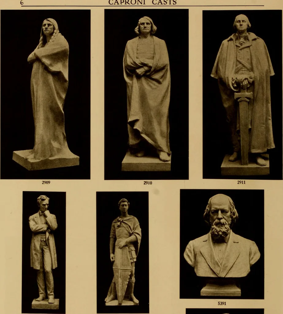 An illustration from Supplement for 1914 to Catalogue of Caproni casts : reproductions from antique, medieval and modern sculpture made and for sale by P.P. Caproni and Brother., 1914, leaf 7