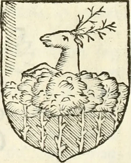 An illustration from Supplemento istorico dell'antica città di Forlì : in cui si descriue la provincia di Romagna ... : con la serie in fine dell' armi gentilizie di tutte le famiglie nobili viuenti, & alcune dell' estinte, e col catalogo de' vescoui e gouernatori ecclesiastici della medesima citta, 1678, leaf 827