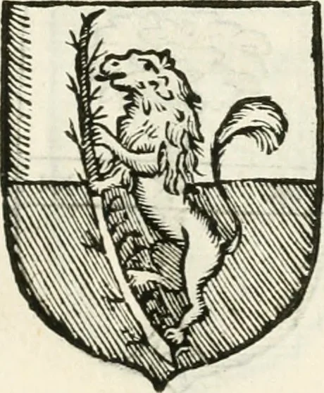 An illustration from Supplemento istorico dell'antica città di Forlì : in cui si descriue la provincia di Romagna ... : con la serie in fine dell' armi gentilizie di tutte le famiglie nobili viuenti, & alcune dell' estinte, e col catalogo de' vescoui e gouernatori ecclesiastici della medesima citta, 1678, leaf 828