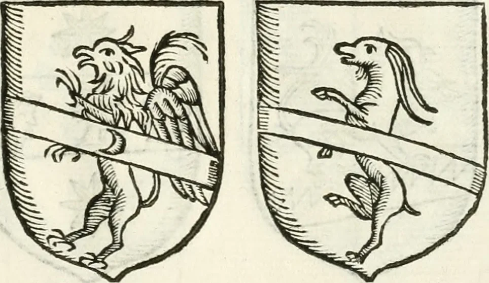 An illustration from Supplemento istorico dell'antica città di Forlì : in cui si descriue la provincia di Romagna ... : con la serie in fine dell' armi gentilizie di tutte le famiglie nobili viuenti, & alcune dell' estinte, e col catalogo de' vescoui e gouernatori ecclesiastici della medesima citta, 1678, leaf 830