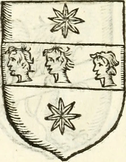 An illustration from Supplemento istorico dell'antica città di Forlì : in cui si descriue la provincia di Romagna ... : con la serie in fine dell' armi gentilizie di tutte le famiglie nobili viuenti, & alcune dell' estinte, e col catalogo de' vescoui e gouernatori ecclesiastici della medesima citta, 1678, leaf 831