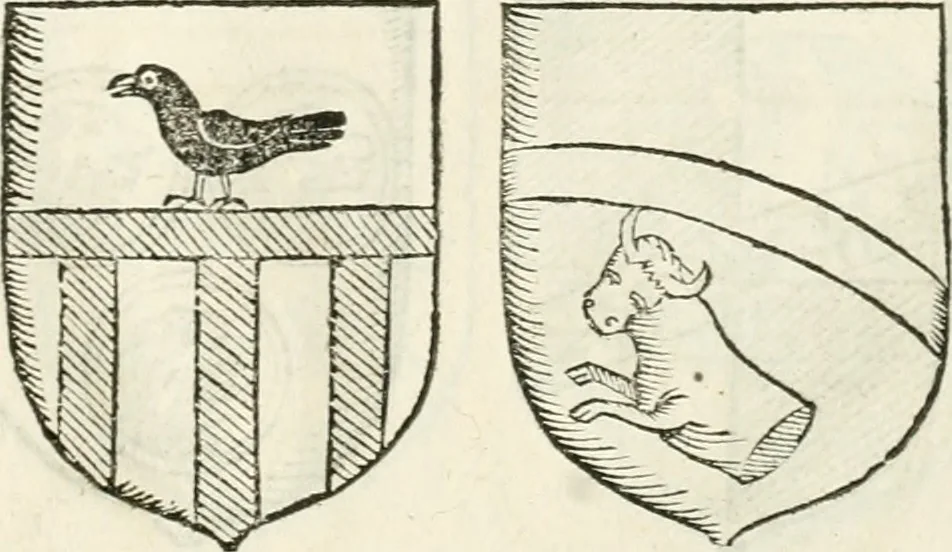 An illustration from Supplemento istorico dell'antica città di Forlì : in cui si descriue la provincia di Romagna ... : con la serie in fine dell' armi gentilizie di tutte le famiglie nobili viuenti, & alcune dell' estinte, e col catalogo de' vescoui e gouernatori ecclesiastici della medesima citta, 1678, leaf 832