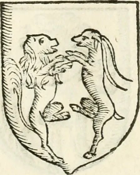 An illustration from Supplemento istorico dell'antica città di Forlì : in cui si descriue la provincia di Romagna ... : con la serie in fine dell' armi gentilizie di tutte le famiglie nobili viuenti, & alcune dell' estinte, e col catalogo de' vescoui e gouernatori ecclesiastici della medesima citta, 1678, leaf 834