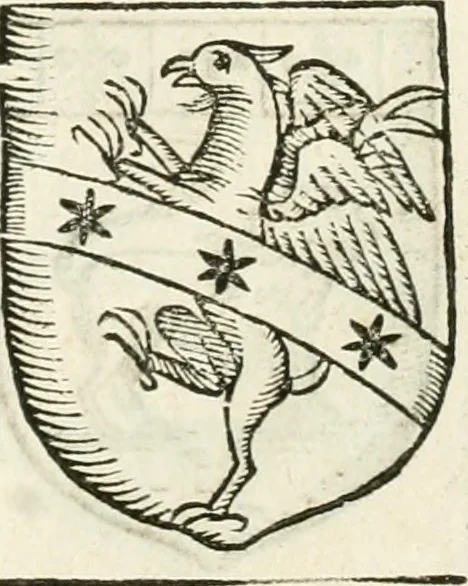 An illustration from Supplemento istorico dell'antica città di Forlì : in cui si descriue la provincia di Romagna ... : con la serie in fine dell' armi gentilizie di tutte le famiglie nobili viuenti, & alcune dell' estinte, e col catalogo de' vescoui e gouernatori ecclesiastici della medesima citta, 1678, leaf 834