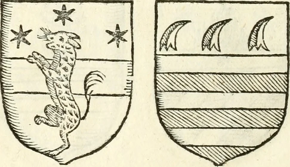 An illustration from Supplemento istorico dell'antica città di Forlì : in cui si descriue la provincia di Romagna ... : con la serie in fine dell' armi gentilizie di tutte le famiglie nobili viuenti, & alcune dell' estinte, e col catalogo de' vescoui e gouernatori ecclesiastici della medesima citta, 1678, leaf 835