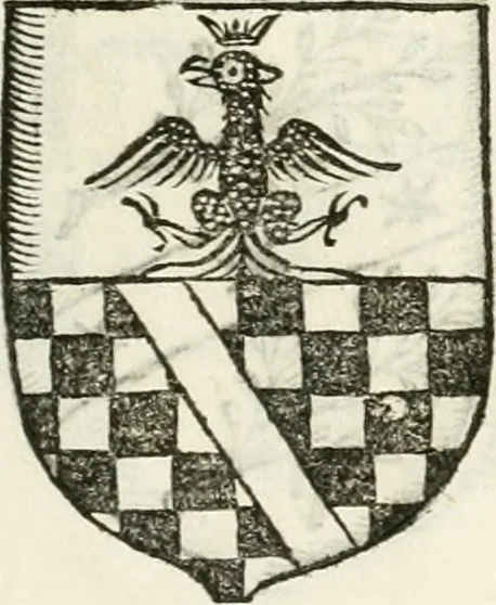 An illustration from Supplemento istorico dell'antica città di Forlì : in cui si descriue la provincia di Romagna ... : con la serie in fine dell' armi gentilizie di tutte le famiglie nobili viuenti, & alcune dell' estinte, e col catalogo de' vescoui e gouernatori ecclesiastici della medesima citta, 1678, leaf 836