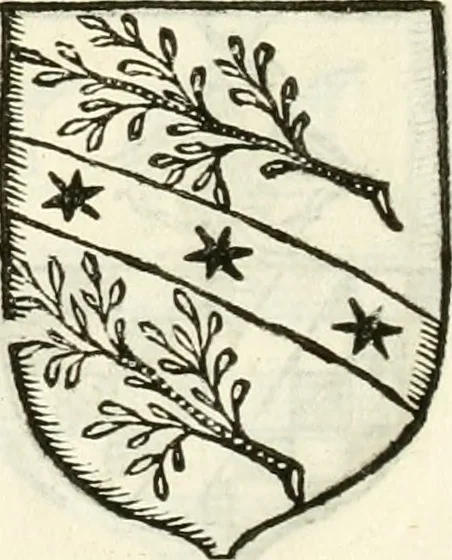 An illustration from Supplemento istorico dell'antica città di Forlì : in cui si descriue la provincia di Romagna ... : con la serie in fine dell' armi gentilizie di tutte le famiglie nobili viuenti, & alcune dell' estinte, e col catalogo de' vescoui e gouernatori ecclesiastici della medesima citta, 1678, leaf 837
