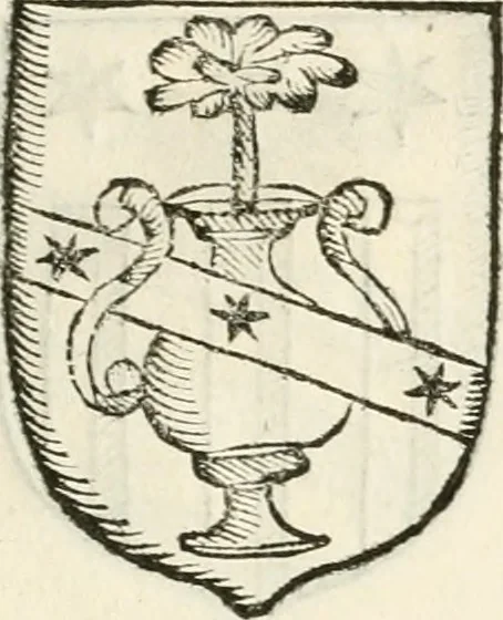 An illustration from Supplemento istorico dell'antica città di Forlì : in cui si descriue la provincia di Romagna ... : con la serie in fine dell' armi gentilizie di tutte le famiglie nobili viuenti, & alcune dell' estinte, e col catalogo de' vescoui e gouernatori ecclesiastici della medesima citta, 1678, leaf 838