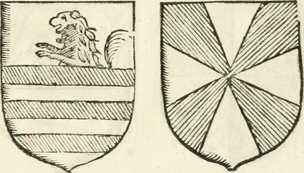 An illustration from Supplemento istorico dell'antica città di Forlì : in cui si descriue la provincia di Romagna ... : con la serie in fine dell' armi gentilizie di tutte le famiglie nobili viuenti, & alcune dell' estinte, e col catalogo de' vescoui e gouernatori ecclesiastici della medesima citta, 1678, leaf 838
