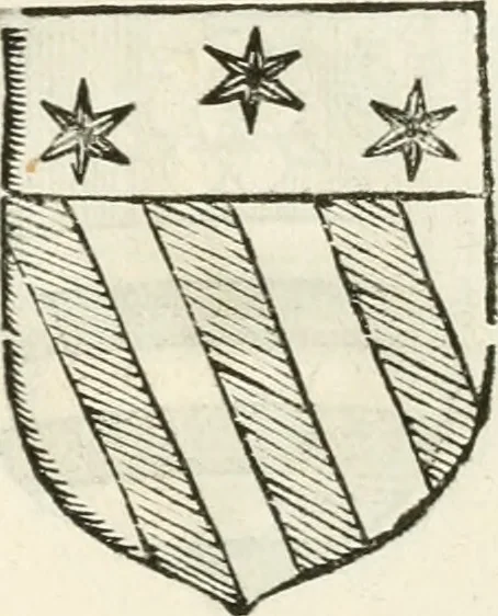 An illustration from Supplemento istorico dell'antica città di Forlì : in cui si descriue la provincia di Romagna ... : con la serie in fine dell' armi gentilizie di tutte le famiglie nobili viuenti, & alcune dell' estinte, e col catalogo de' vescoui e gouernatori ecclesiastici della medesima citta, 1678, leaf 838