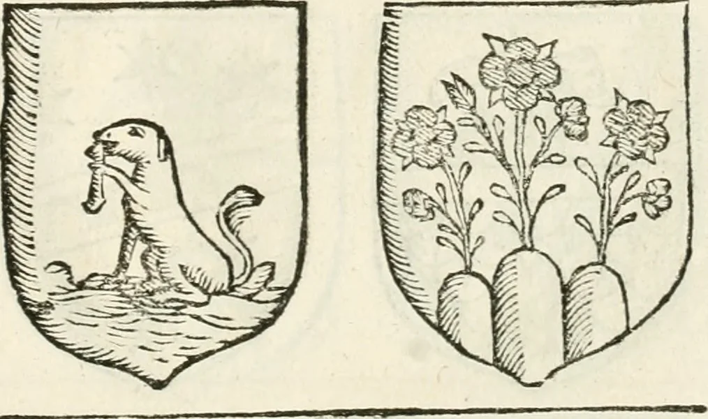 An illustration from Supplemento istorico dell'antica città di Forlì : in cui si descriue la provincia di Romagna ... : con la serie in fine dell' armi gentilizie di tutte le famiglie nobili viuenti, & alcune dell' estinte, e col catalogo de' vescoui e gouernatori ecclesiastici della medesima citta, 1678, leaf 838