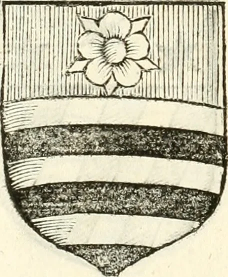 An illustration from Supplemento istorico dell'antica città di Forlì : in cui si descriue la provincia di Romagna ... : con la serie in fine dell' armi gentilizie di tutte le famiglie nobili viuenti, & alcune dell' estinte, e col catalogo de' vescoui e gouernatori ecclesiastici della medesima citta, 1678, leaf 839
