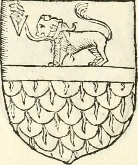 An illustration from Supplemento istorico dell'antica città di Forlì : in cui si descriue la provincia di Romagna ... : con la serie in fine dell' armi gentilizie di tutte le famiglie nobili viuenti, & alcune dell' estinte, e col catalogo de' vescoui e gouernatori ecclesiastici della medesima citta, 1678, leaf 839
