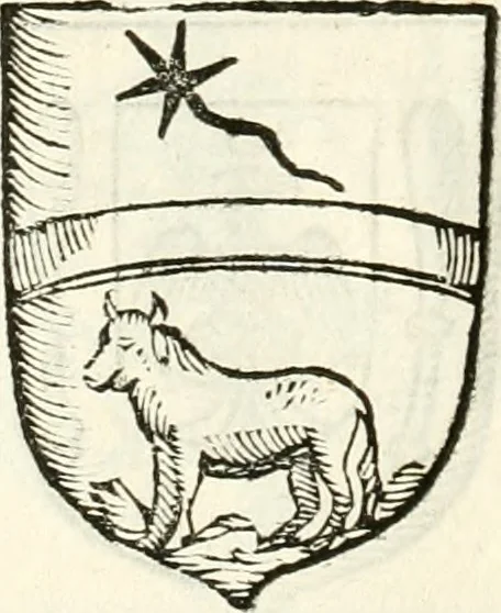 An illustration from Supplemento istorico dell'antica città di Forlì : in cui si descriue la provincia di Romagna ... : con la serie in fine dell' armi gentilizie di tutte le famiglie nobili viuenti, & alcune dell' estinte, e col catalogo de' vescoui e gouernatori ecclesiastici della medesima citta, 1678, leaf 843