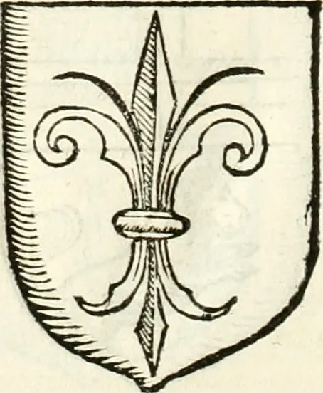 An illustration from Supplemento istorico dell'antica città di Forlì : in cui si descriue la provincia di Romagna ... : con la serie in fine dell' armi gentilizie di tutte le famiglie nobili viuenti, & alcune dell' estinte, e col catalogo de' vescoui e gouernatori ecclesiastici della medesima citta, 1678, leaf 843