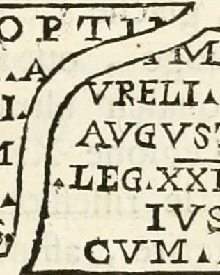 An illustration from Supplemento istorico dell'antica città di Forlì : in cui si descriue la provincia di Romagna ... : con la serie in fine dell' armi gentilizie di tutte le famiglie nobili viuenti, & alcune dell' estinte, e col catalogo de' vescoui e gouernatori ecclesiastici della medesima citta, 1678, leaf 88