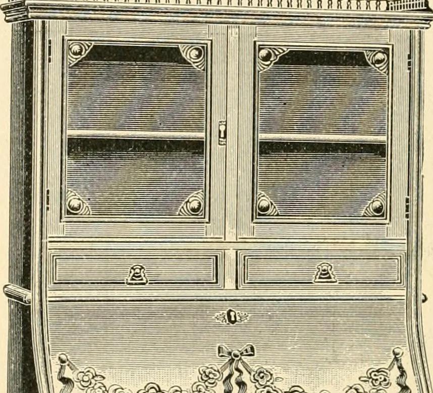 An illustration from Supplement to spring catalogue : desks, cabinets, bookcases for the fall trade / Clark Bros. & Co., 1886, leaf 17